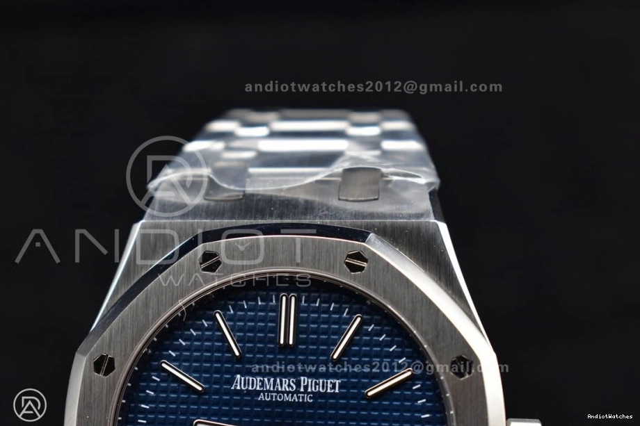 SS Textured Royal A Supportive on 39mm ZF Bracelet Oak SS 15202 1043 1:1 Edition Best Dial Blue 1218